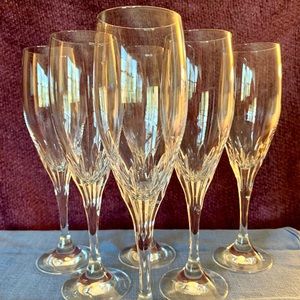 Lenox Firelight Crystal Champagne Flutes